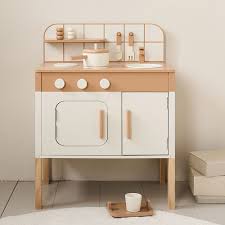 houten keuken kind