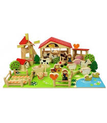 houten speelgoed boerderij