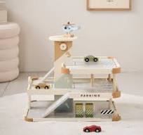 houten garage speelgoed